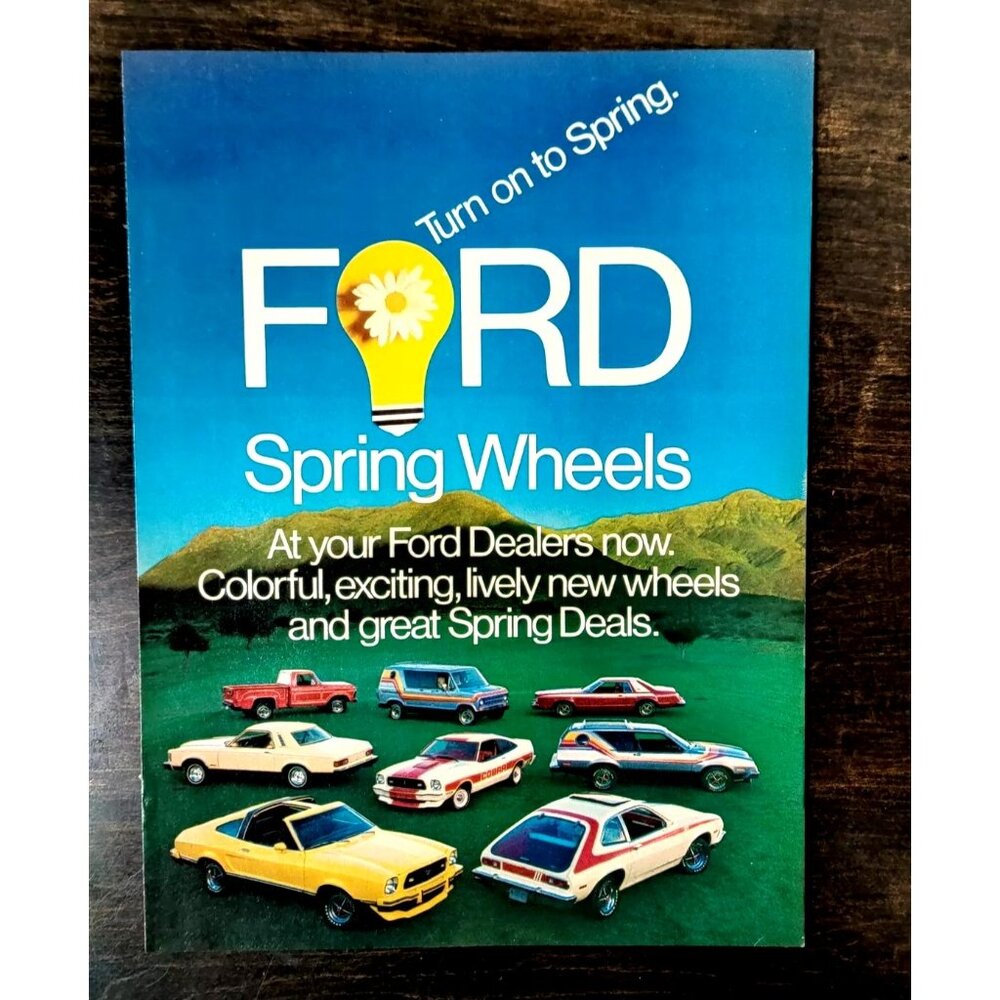 1977 Ford Spring Wheels Ad Mustang, Pinto Maverick more Original Print Ad
